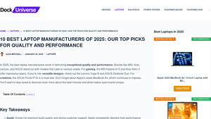 10 Best Laptop Manufacturers of 2025: Our Top Picks for Quality and ... - best laptop manufacturer