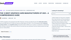 The 10 Best Graphics Card Manufacturers of 2025 - A Comprehensive Guide - best gpu manufacturer
