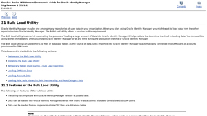 Bulk Load Utility - Oracle Help Center - lifetime tables bulk