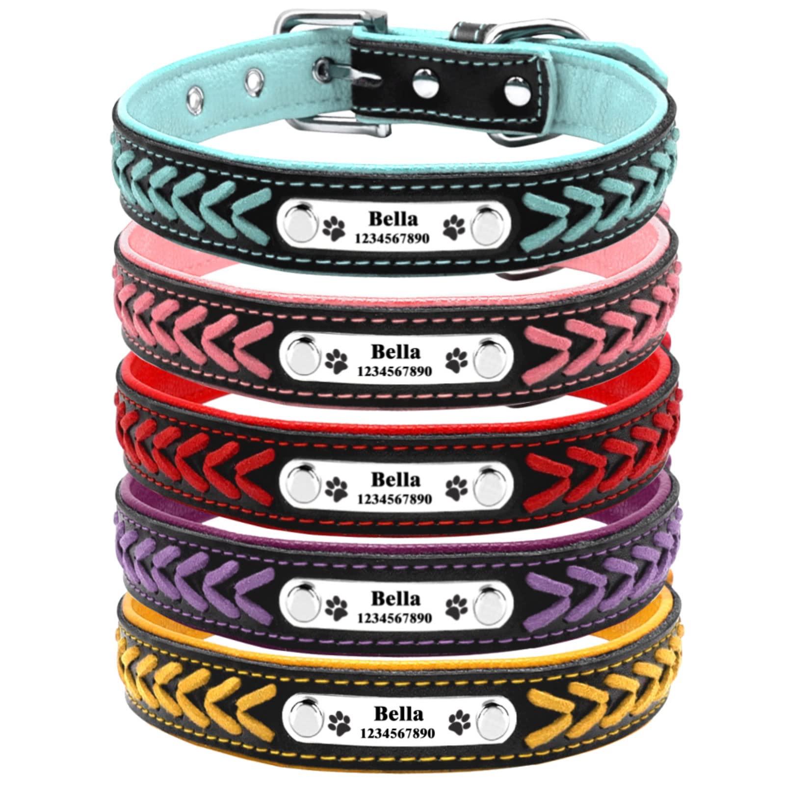 A relevant stock photo of dog collars custom in a typical setting.