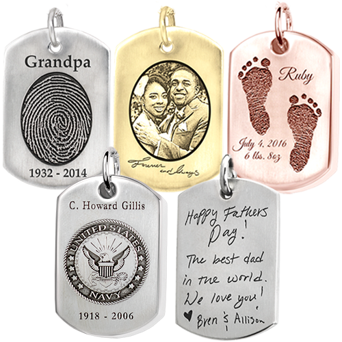 A relevant stock photo of dog tag custom in a typical setting.
