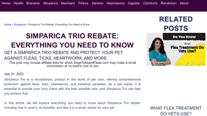Simparica Trio Rebate: Everything You Need to Know - simparica trio manufacturer