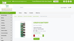 cr2016 battery - Wholesale Dollar Store Supplies - cr2016 bulk