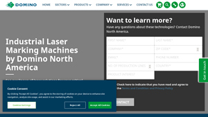 Industrial Laser Marking Machines by Domino North America - laser marking machine factory