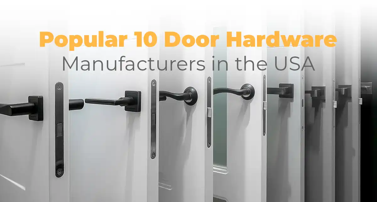 A relevant stock photo of door hardware supplier in a typical setting.