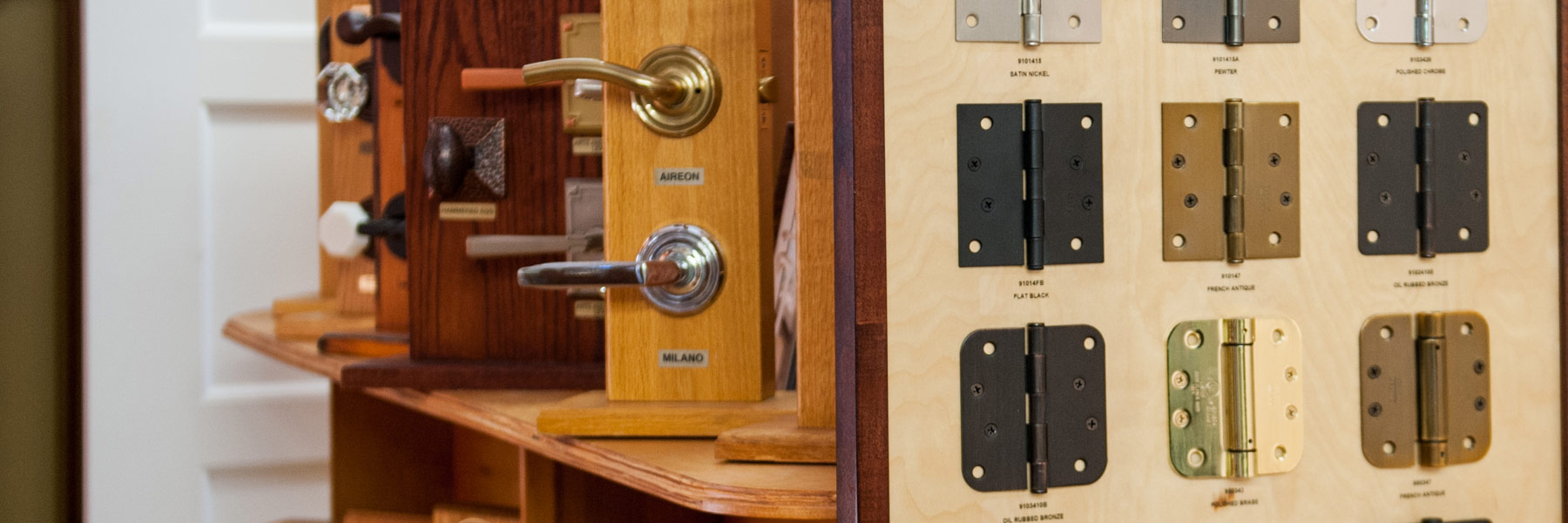 A relevant stock photo of door hardware supplier in a typical setting.