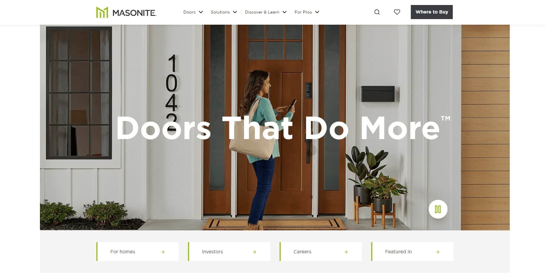 A relevant stock photo of door manufacturer in a typical setting.