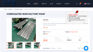 Corrugated iron factory roof - DPS Model ManuFactory - corrugated iron factory