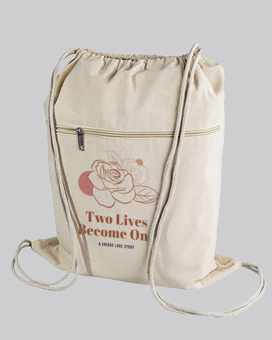 A relevant stock photo of drawstring bags custom in a typical setting.