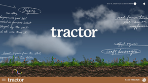 Tractor | Organic Craft Beverages - orange sofa factory