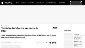BIGGEST IN THE WORLD: Toyota was global champion again in 2024 - Drive - global car sales by manufacturer 2024