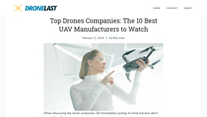 Top Drones Companies In 2025: 10 UAV Manufacturers To Watch - Drone Last - drone manufacturer