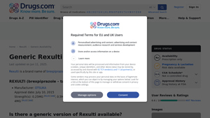 Generic Rexulti Availability - Drugs.com - rexulti manufacturer