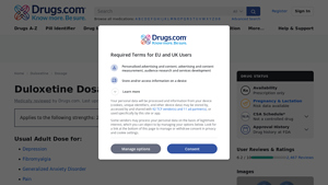 Duloxetine Dosage Guide + Max Dose, Adjustments - Drugs.com - duloxetine recall manufacturer