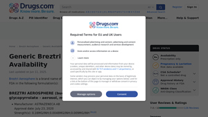 Generic Breztri Aerosphere Availability - Drugs.com - breztri manufacturer