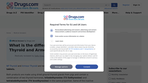 What is the difference between NP Thyroid and Armour Thyroid? - Drugs.com - armour thyroid manufacturer website