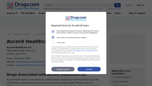 Accord Healthcare Inc. Company Information - Drugs.com - accord drug manufacturer