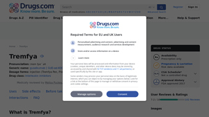 Tremfya: Uses, Dosage, Side Effects & Warnings - Drugs.com - tremfya manufacturer