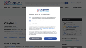 Vraylar: Uses, Dosage, Side Effects & Warnings - Drugs.com - vraylar manufacturer