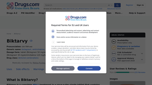 Biktarvy: Uses, Dosage, Side Effects, Warnings - Drugs.com - biktarvy manufacturer