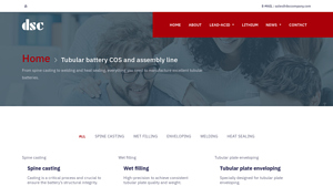 Tubular battery COS and assembly line - tubular battery company