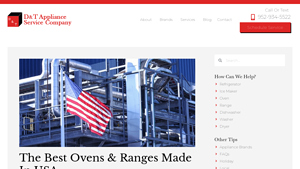 The Best Ovens & Ranges Made in USA - D & T Appliance Service - stand alone residential oven us manufacturer
