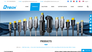 High Resolution China Hdmi Cable Manufacturers DTECH 5m To ... - hdmi to hdmi cable factory