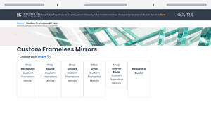 Custom Cut Glass Mirrors | Tailor Shape, Size, Edges ... - Dulles Glass - mirror manufacturer