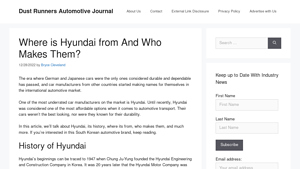 Where is Hyundai from And Who Makes Them? - Dust Runners Automotive Journal - hyundai country manufacturer