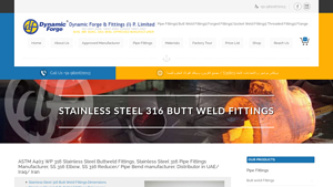 Stainless Steel 316 Butt weld Fittings - Dynamic Forge & Fittings - stainless steel fittings factory