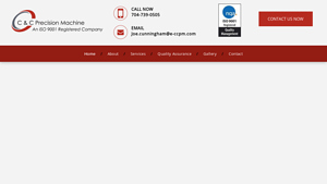 C & C Precision Machine: Manufacturing Services - Kings Mountain - precision machine company