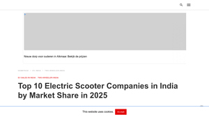 Top 10 Electric Scooter Companies in India by Market Share in 2025 - electric scooter manufacturer