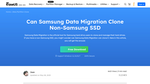 Can Samsung Data Migration Clone Non-Samsung SSD - EaseUS - can you disk be from different manufacturer