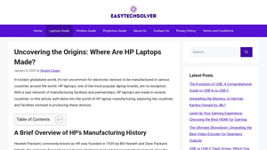 Uncovering the Origins: Where Are HP Laptops Made? - manufacturer hewlett-packard