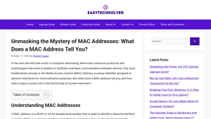 Unmasking the Mystery of MAC Addresses: What Does a MAC Address Tell You? - can you identify the manufacturer by a mac address