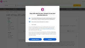 List of top 20 Lubricants in Dubai - EasyUAE.com - lubricants manufacturer uae