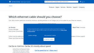 Which ethernet cable should you choose? - Eaton - best lan cable company