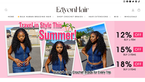 Boho Braids Hair & Human Crochet Hair for Black Women – Eayonhair - synthetic hair bulk