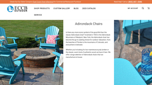 Adirondack Chairs | Shop Poly Lumber & Wood ... - ECCB Outdoor - plastic adirondack chairs bulk