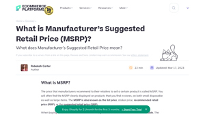 What is Manufacturer's Suggested Retail Price (MSRP)? - manufacturer suggested retail price