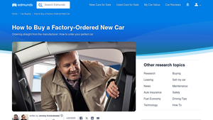How to Buy a Factory-Ordered New Car - Edmunds - can you buy a car from the manufacturer