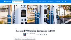 Largest EV Charging Companies in 2023 - Edmunds - car charging stations factory