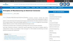 The Principles of Manufacturing an Electrical Connector - Eigen - electrical connector factory