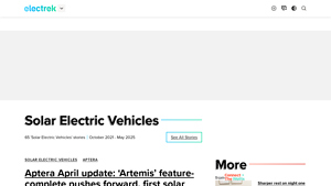 Solar Electric Vehicles | Electrek - aptera car company