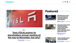 Electrek | EV and Tesla News, Green Energy, Ebikes, and more - all electric cars company