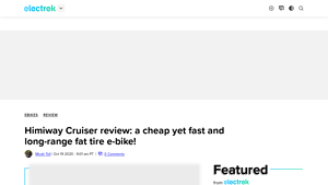 Himiway Cruiser review: a cheap yet fast and long-range fat tire e-bike! - himiway bike company