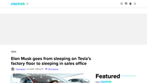 Elon Musk goes from sleeping on Tesla's factory floor to ... - Electrek - flooring factory