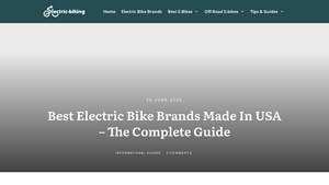 Best Electric Bike Brands Made In USA - The Complete Guide - electric bike manufacturer