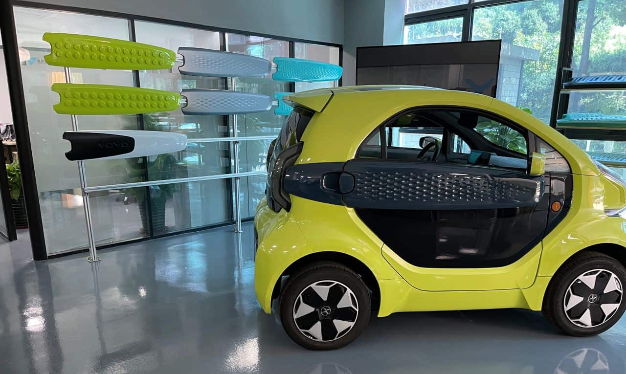 A relevant stock photo of electric car custom in a typical setting.