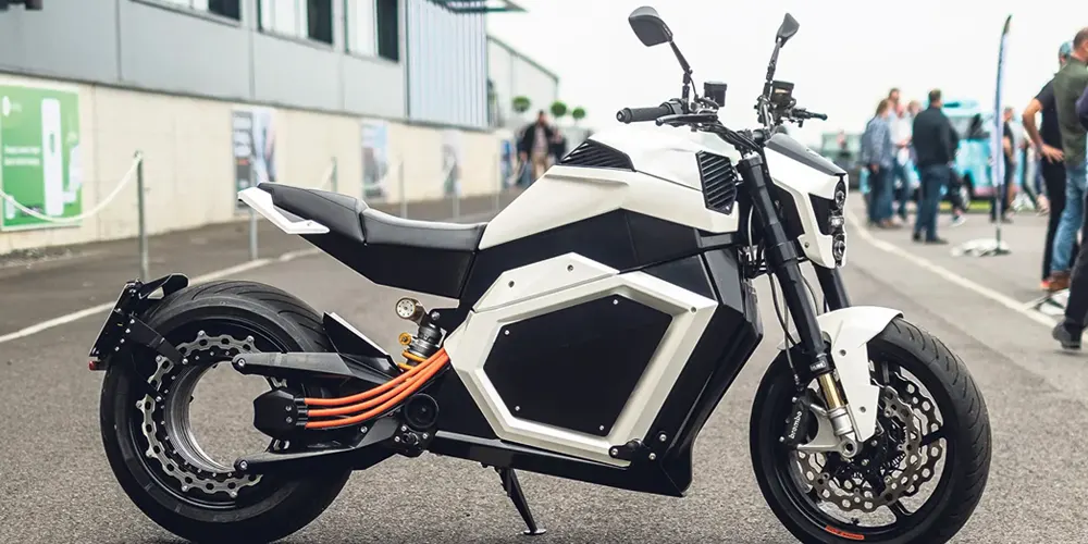 A relevant stock photo of electric motorcycle manufacturer in a typical setting.